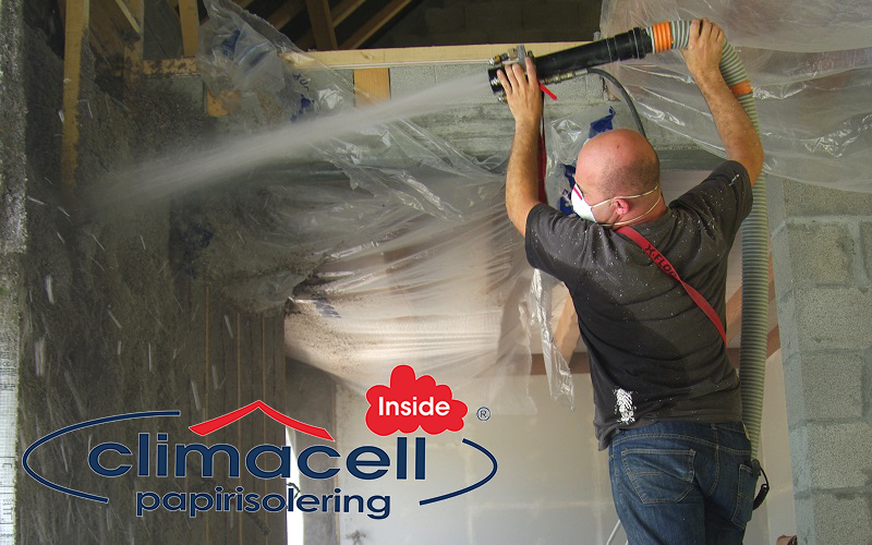 Wetspray indvendig isolering med papirisolering